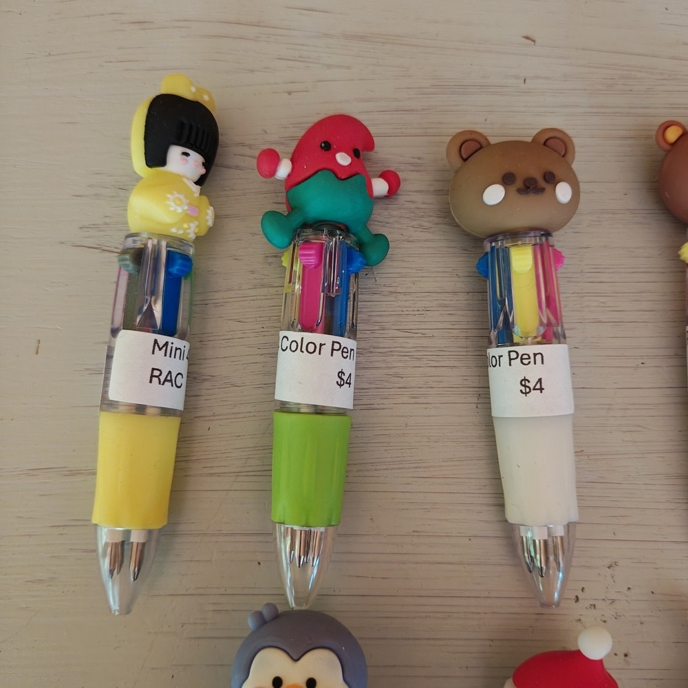 Lot‎ of 13 4 and 10 Color Character Pens Multicolor ZC4 - Picture 2 of 6